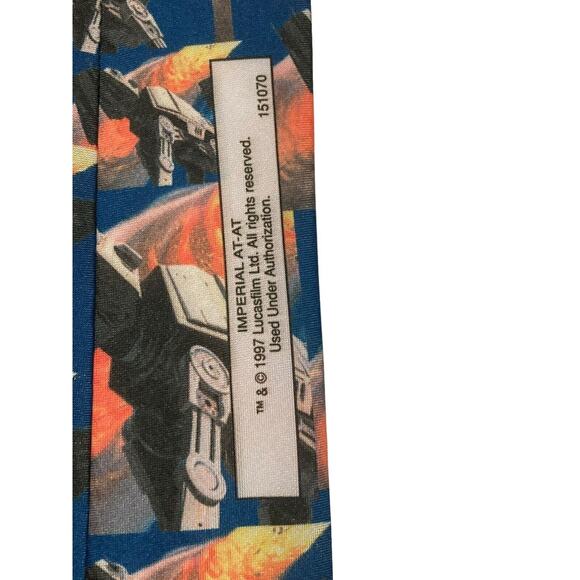 Ralph Marlin Star Wars Imperial At At Walker Vintage Necktie Novelty Polyester - Picture 5 of 7